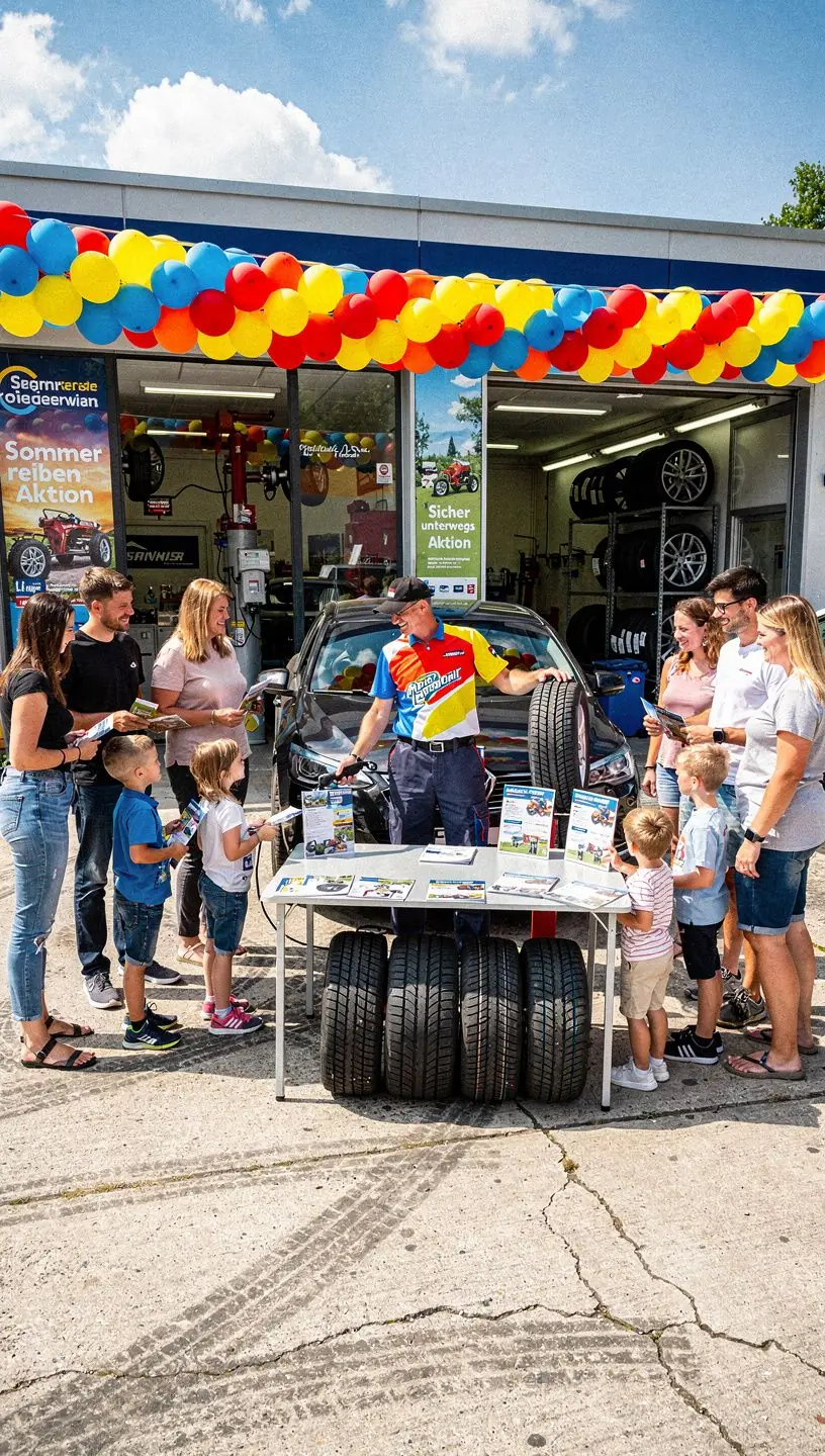 Nahaufnahme von Hand, die Ventilkappe an Reifen anbringt zur Druckkontrolle